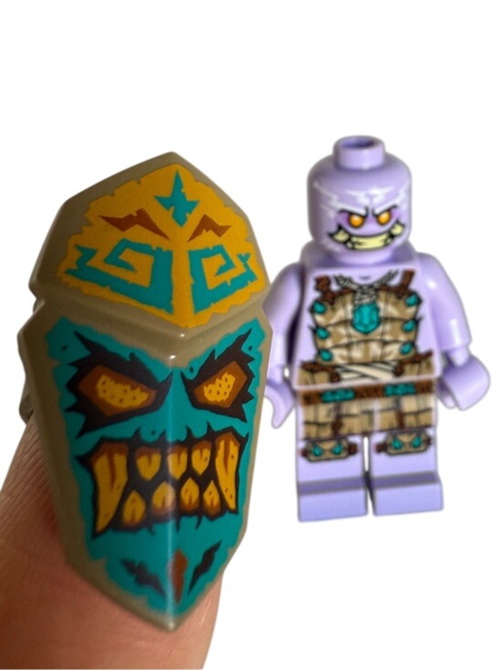 LEGO Ninjago Thunder Keeper Mask Purple Figure Island Theme Fig NJO Retired